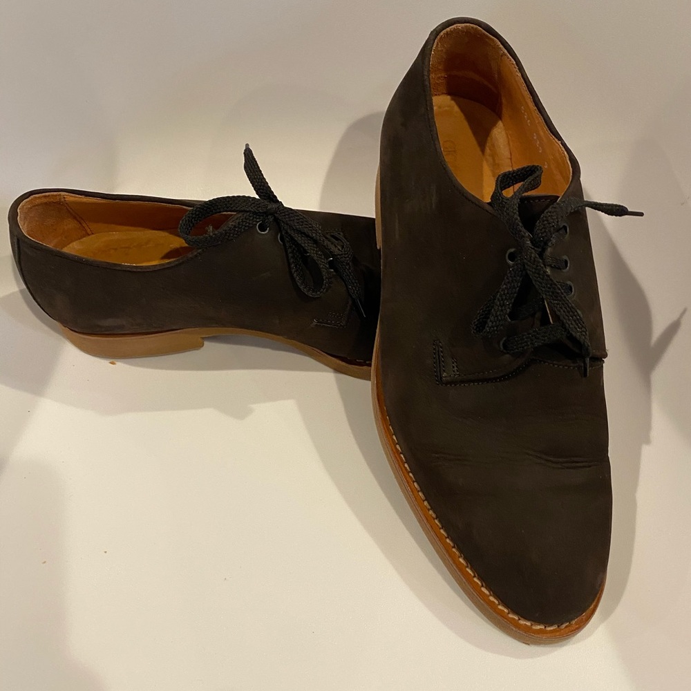 Giorgio Armani Brown Nubuck Lace Up Men’s Shoe